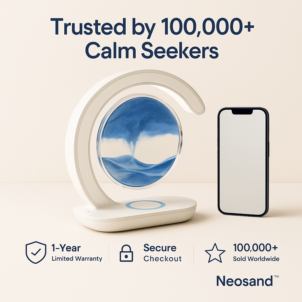 Neosand™ 3-in-1 Wireless Sand Lamp: Light, Charge & Relax — Anywhere