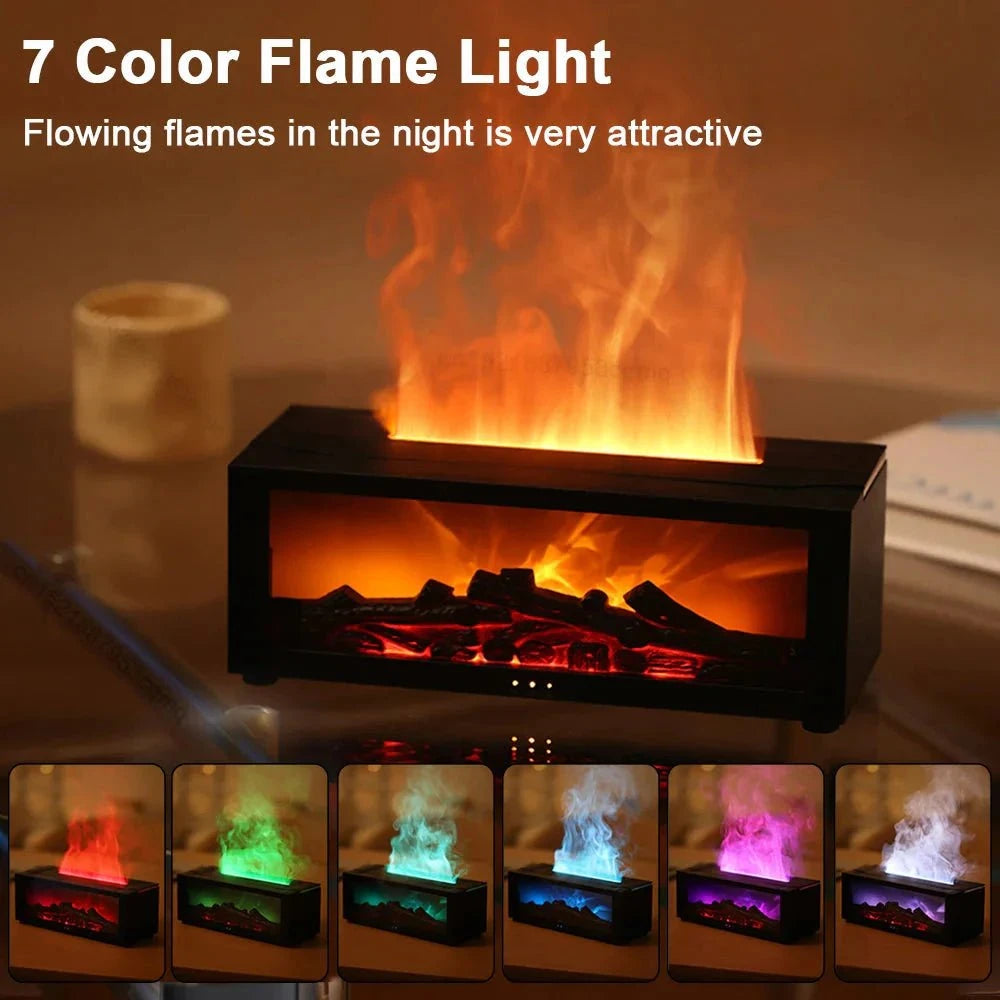 FlameGlow™ Diffuser – Ultrasonic Aroma Diffuser with Realistic Flame Effect huis Musthavez