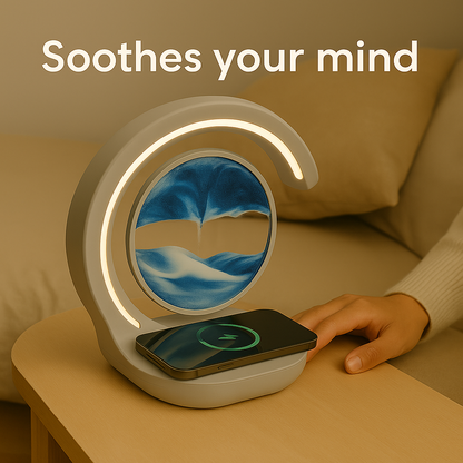 Neosand™ 3-in-1 Wireless Sand Lamp: Light, Charge & Relax — Anywhere