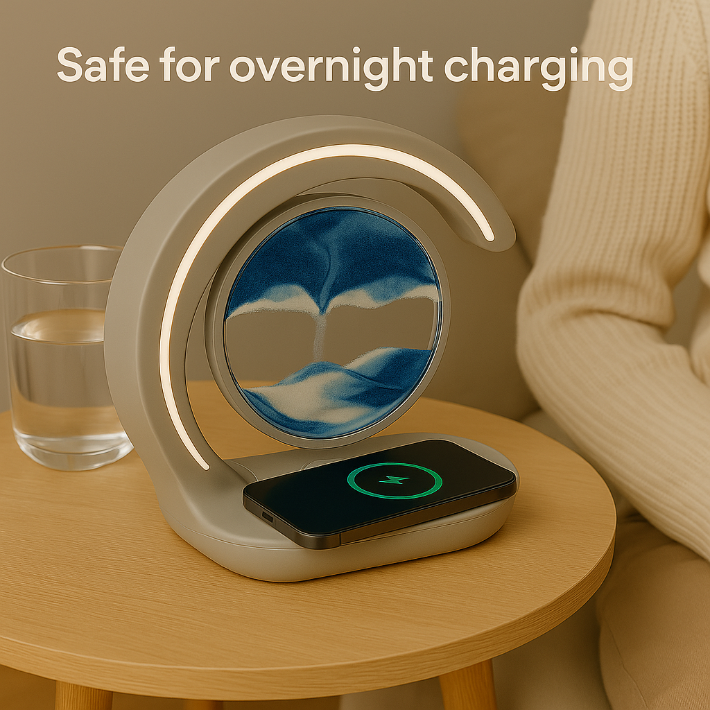 Neosand™ 3-in-1 Wireless Sand Lamp: Light, Charge & Relax — Anywhere