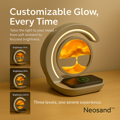 Neosand™ 3-in-1 Wireless Sand Lamp: Light, Charge & Relax — Anywhere