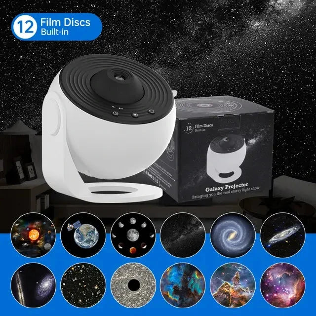 CosmicDreamer™ Galaxy Projector – Transform Your Space into a Celestial Oasis huis Musthavez Heaven White USB Plug 