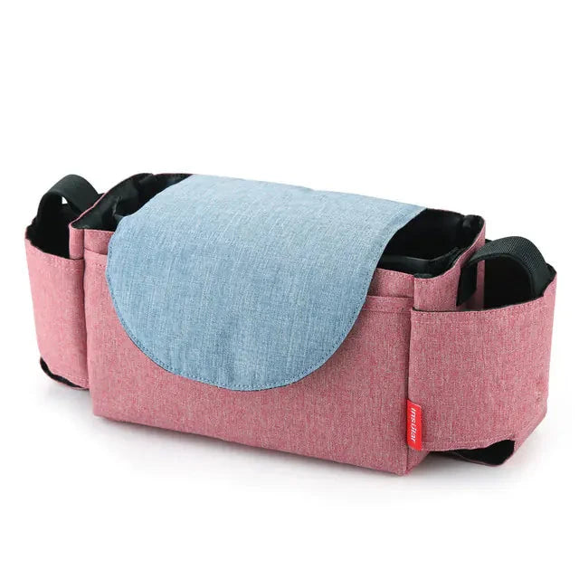 Portable Universal Baby Bottle Bag with Stroller Hooks Musthavez Pink 