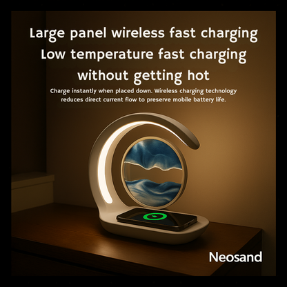 Neosand™ 3-in-1 Wireless Sand Lamp: Light, Charge & Relax — Anywhere