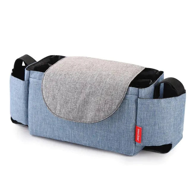 Portable Universal Baby Bottle Bag with Stroller Hooks Musthavez Blue 