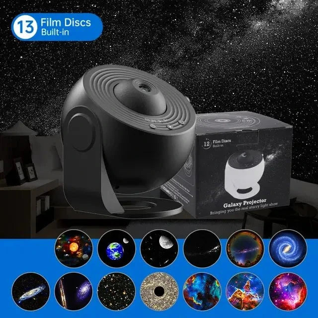 CosmicDreamer™ Galaxy Projector – Transform Your Space into a Celestial Oasis huis Musthavez Space Grey USB Plug 