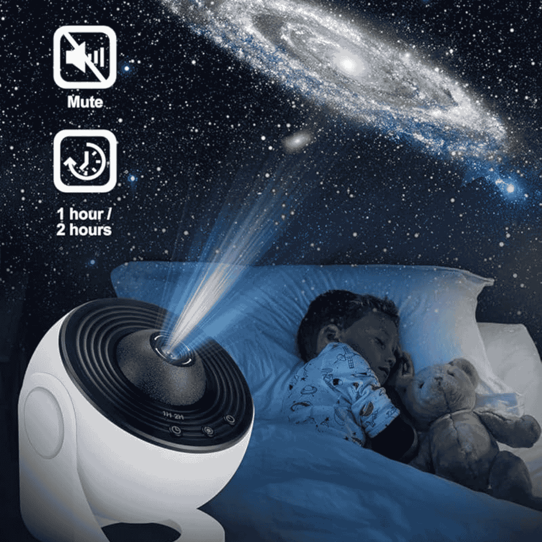 CosmicDreamer™ Galaxy Projector – Transform Your Space into a Celestial Oasis huis Musthavez 