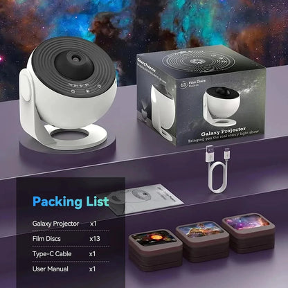 CosmicDreamer™ Galaxy Projector – Transform Your Space into a Celestial Oasis huis Musthavez 