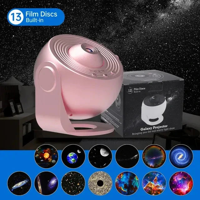 CosmicDreamer™ Galaxy Projector – Transform Your Space into a Celestial Oasis huis Musthavez Rose Gold USB Plug 