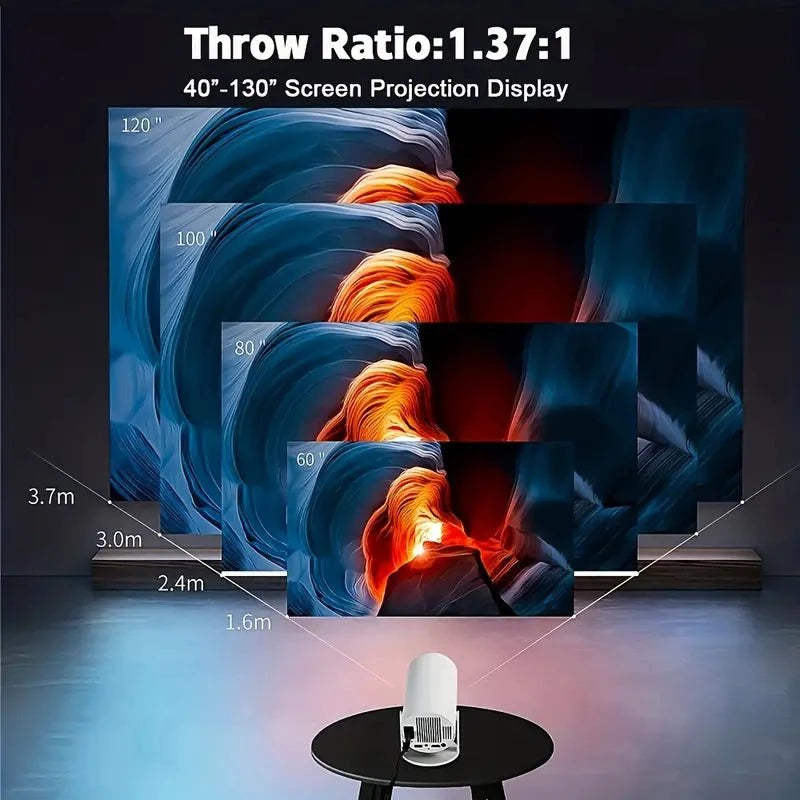 VisionFlex™ 4K Projector – Ultra HD Home Theater & Gaming Experience Musthavez 